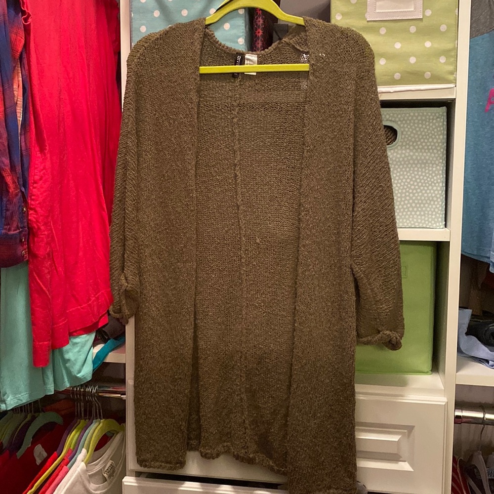 Olive Green Cardigan